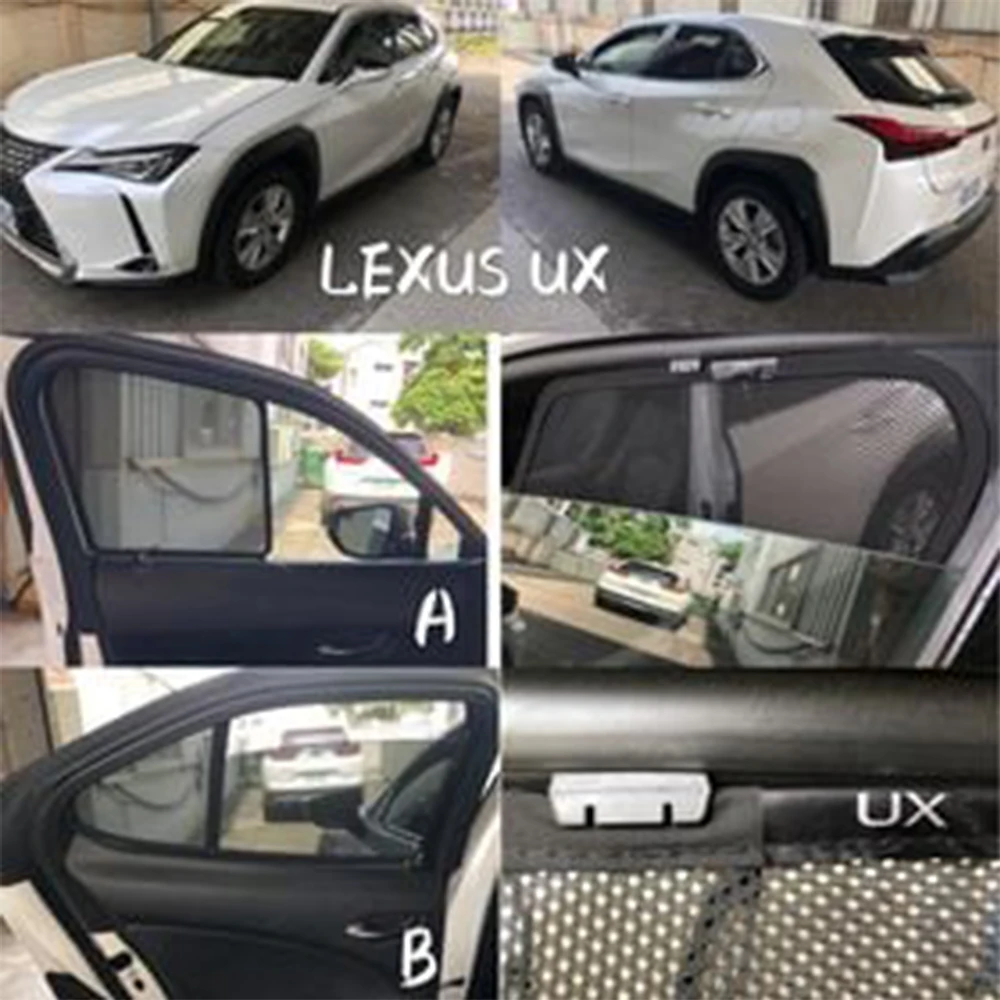 

For Lexus UX 2019 2020 2021 2022 2023 2024 Magnetic Car Sunshade Front Windshield Frame Curtain Rear Side Window Sun Shade Visor