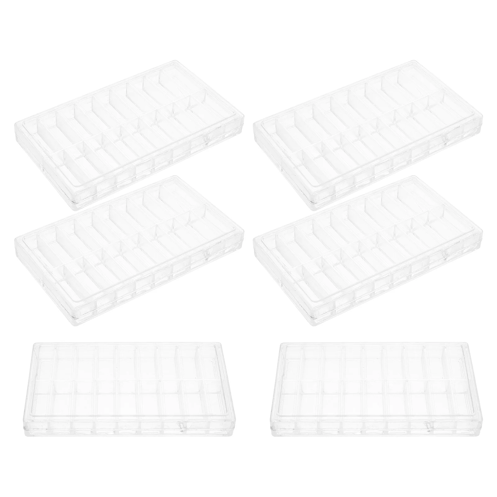 

6pcs Watch Accessory Box Fitting Case Plastic Storage Containers Small Parts ganizer Compartment Craft Durable Compact
