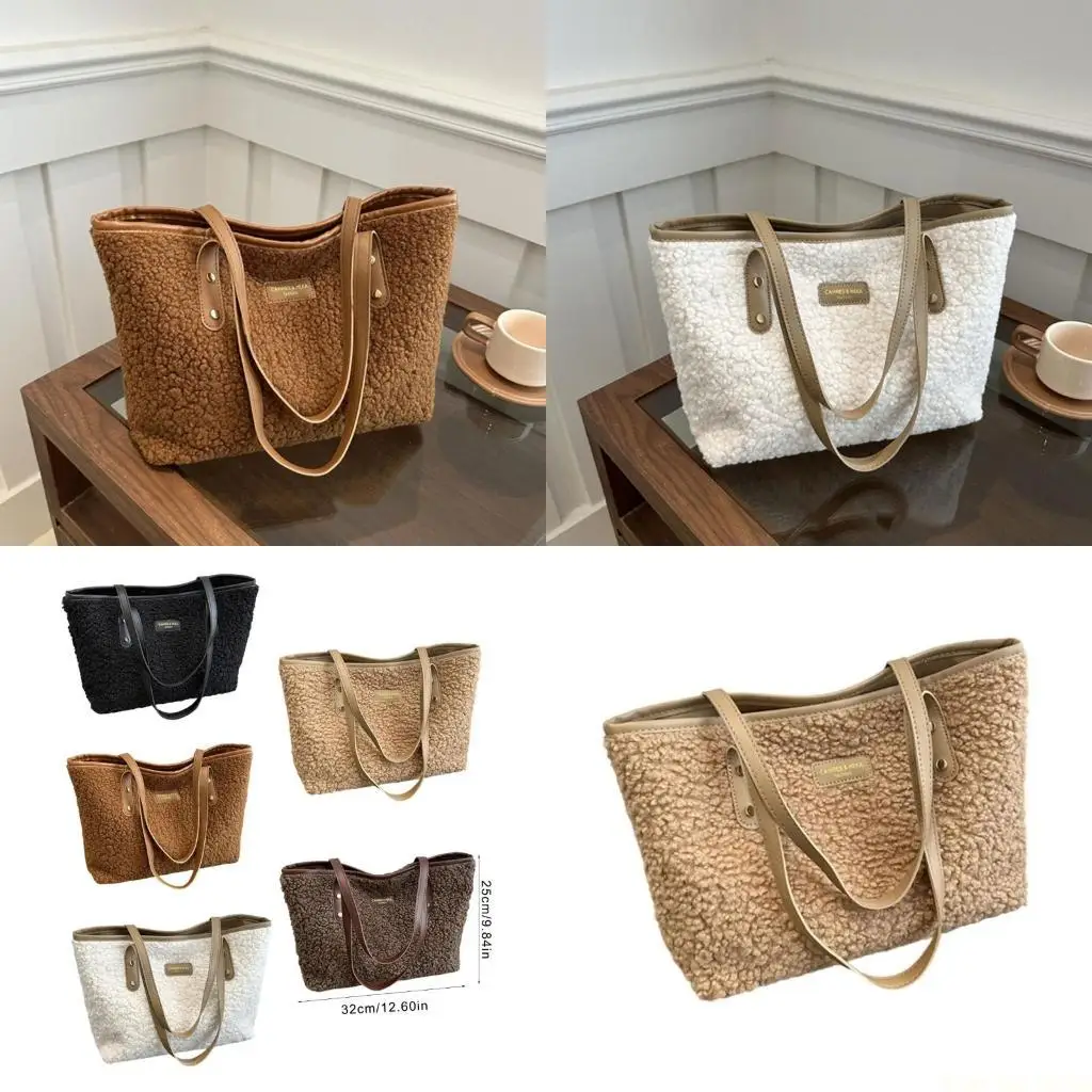 

X90D Unique Plush Shoulder Bag Large Underarm Bags Suitable For Various Outfit Styles