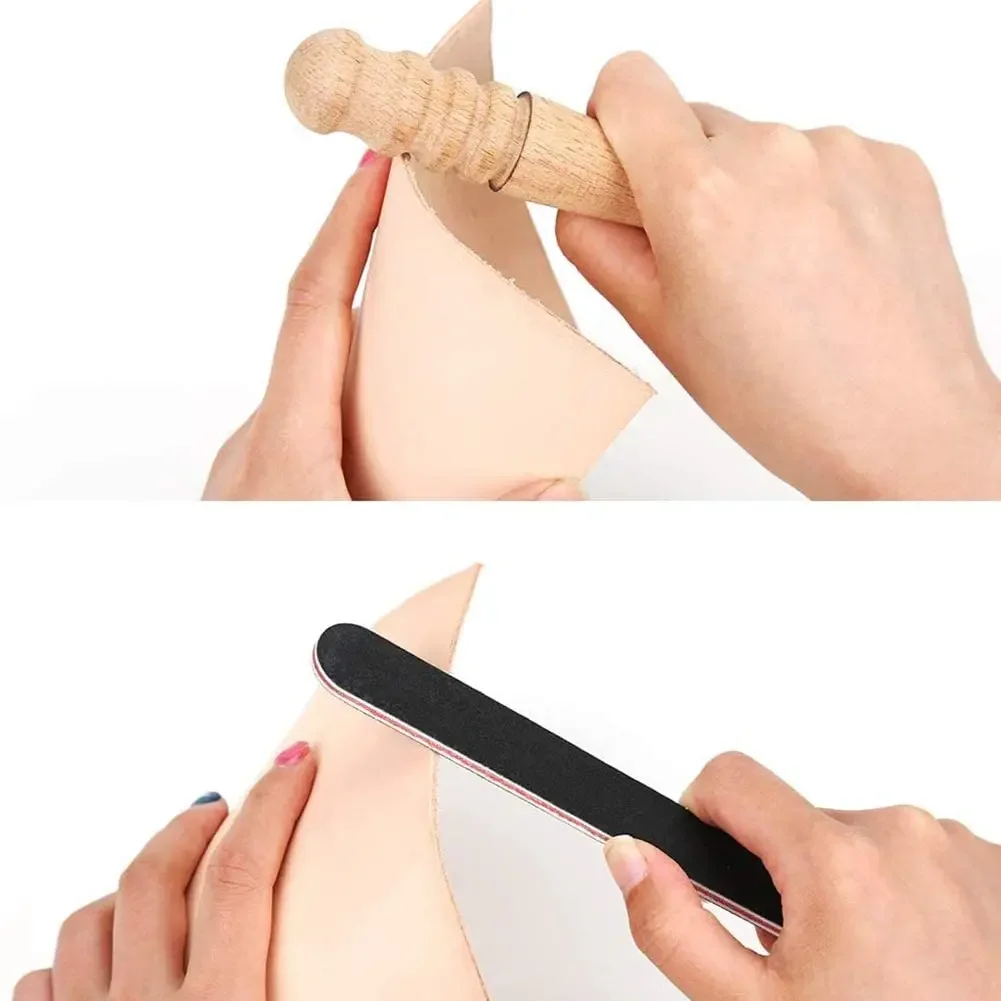 L-010 148 قطعة مجموعة أدوات جلدية جلدية حرفية خياطة خياطة لكمة أداة جلدية ذاتية الصنع