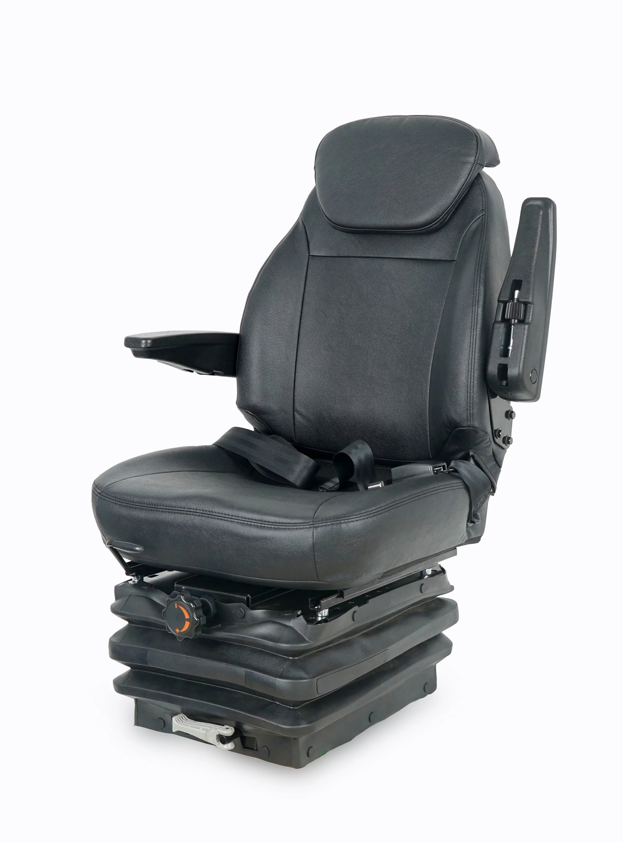 YJ03 Luxury Air Suspension Agricultural Machinery New Sleeper Leather PVC Fabric Armrest Tractor Seat