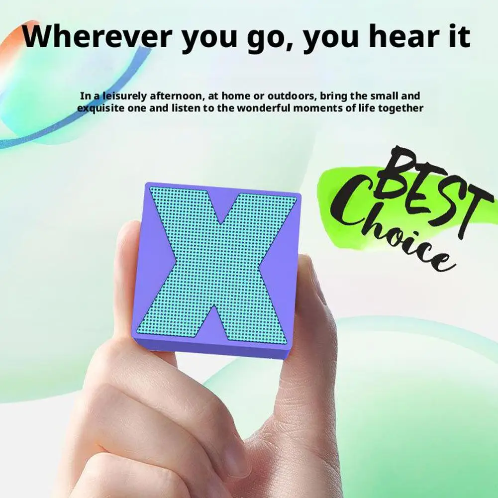 Sem fio bluetooth 5.0 mini áudio ao ar livre alto-falante portátil de gama completa baixo som usb recarregável leitor de música de alta fidelidade