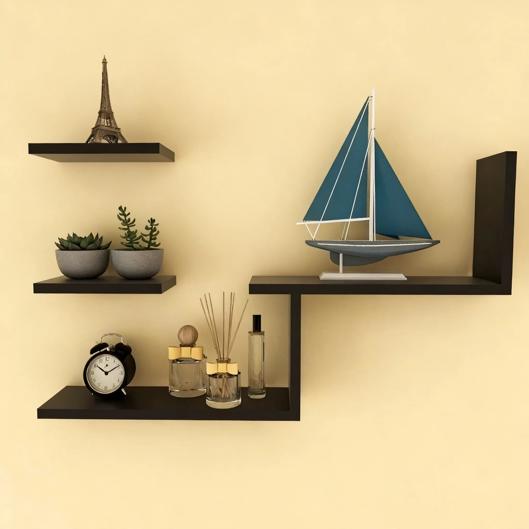 

Настенная полка без сверления, многофункциональная настенная плавающая полка, декоративная полка для гостиной, минималистичная книжная полка, стеллаж для хранения