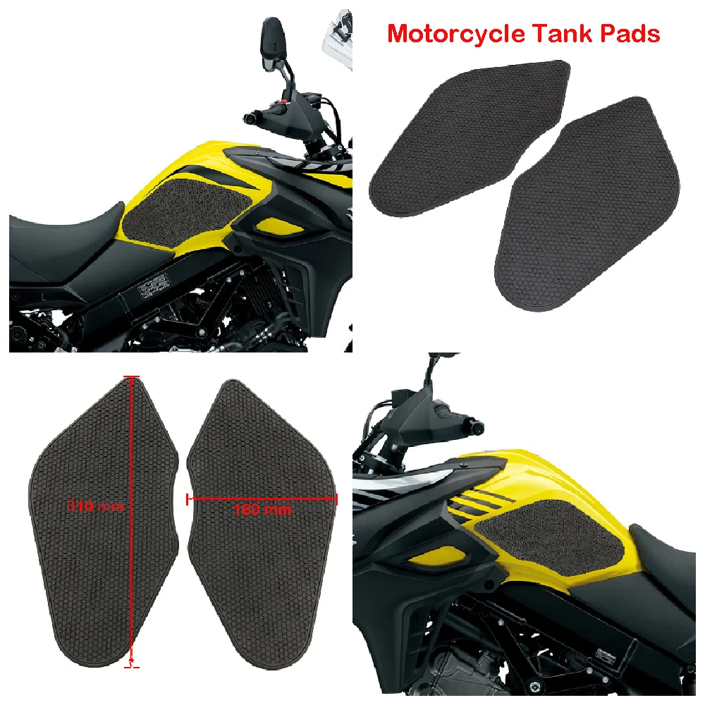 

Fit for Suzuki DL650 V-Strom 650 XT ABS 2019 2020 2021 2022 2023 Motorcycle Tank Grip Pads Side Traction Knee Grip Anti Slip Pad