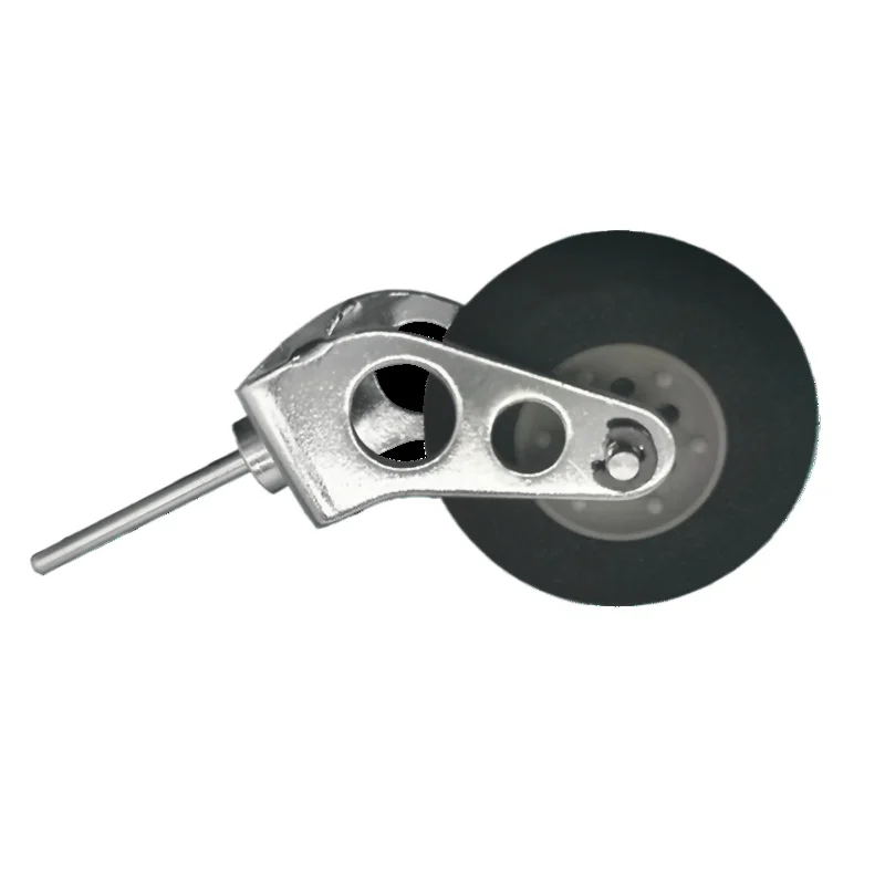 XFlight – support de roue arrière en acier inoxydable, trépied de train d'atterrissage en métal avec roue éponge pour avion RC (1 jeu)