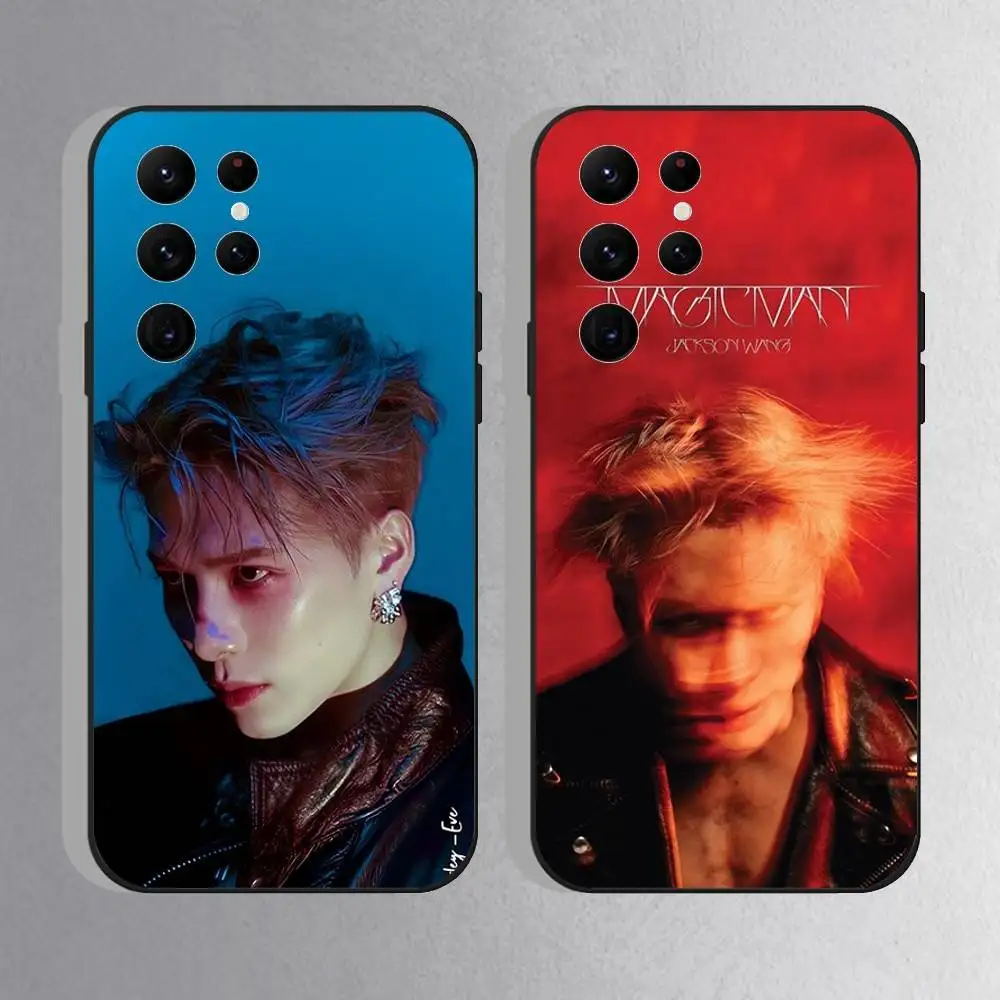 

Jackson Wang MAGICMAN 2 Phone Case For Samsung S25,S24 Ultra,S20,S30 plus,S22 Plus,S23,Ultra 5G Silicone Black Shell