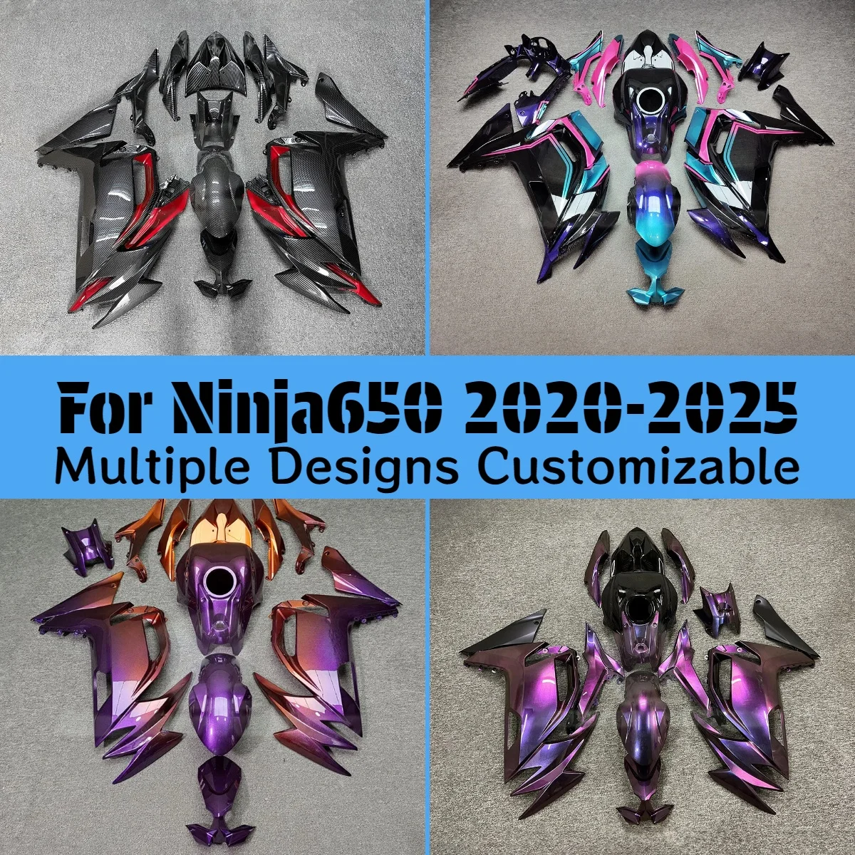 

For Kawasaki Ninja 650 2020 2021 2022 2023 2024 2025 Fairing Kit Ninja650 20 21 22 23 24 25 Motorcycle Fairings ABS Injection