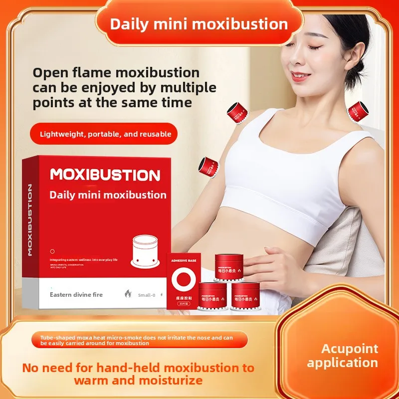 

Portable Moxa Suspension Kit - Low-Smoke Acupoint Therapy with Replaceable Adhesive Pads Home Use