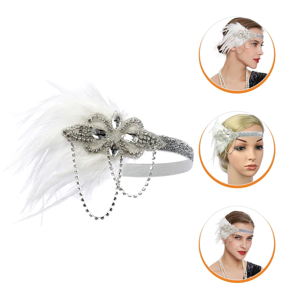 

Vintage Style Headband Black Embellished Hairband Women Rhinestones Crystal Formal Accessory Wedding Party Halloween