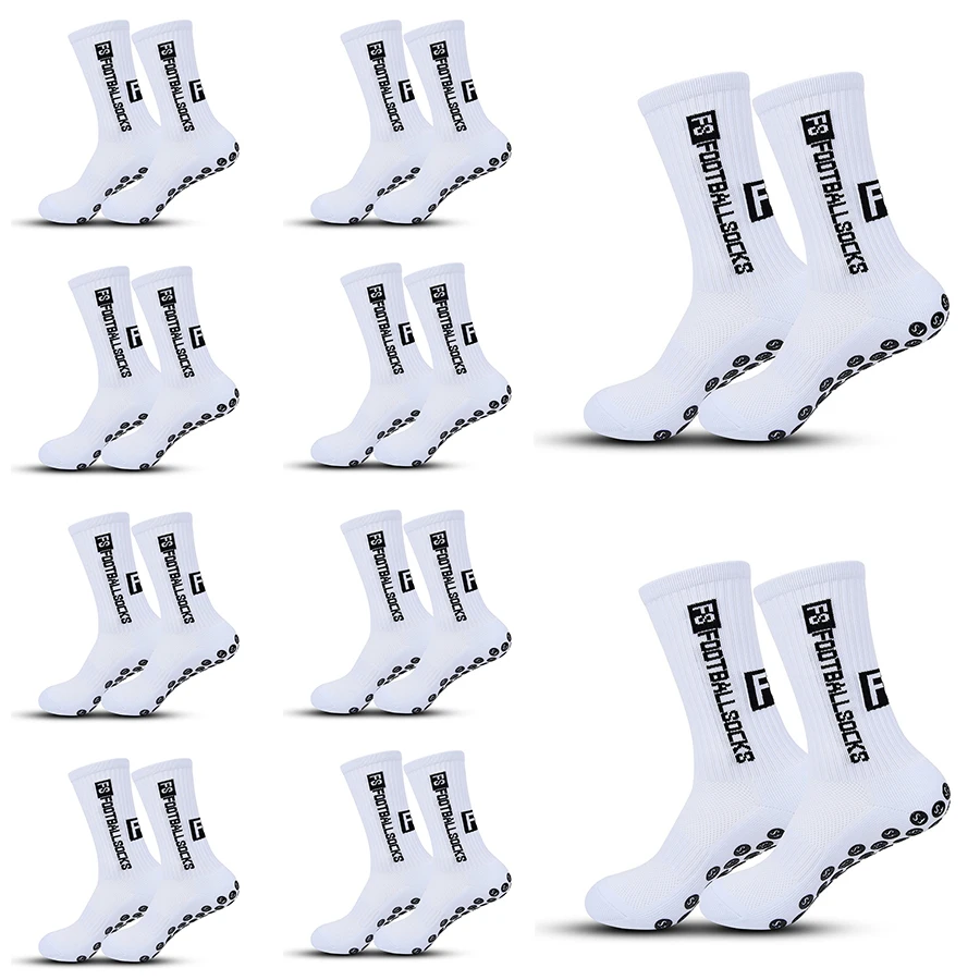 10 Pairs Socks Men Women Sports Socks Non-slip Silicone Football Socks High Quality Outdoor Sports Baseball Tennis Soccer Socks