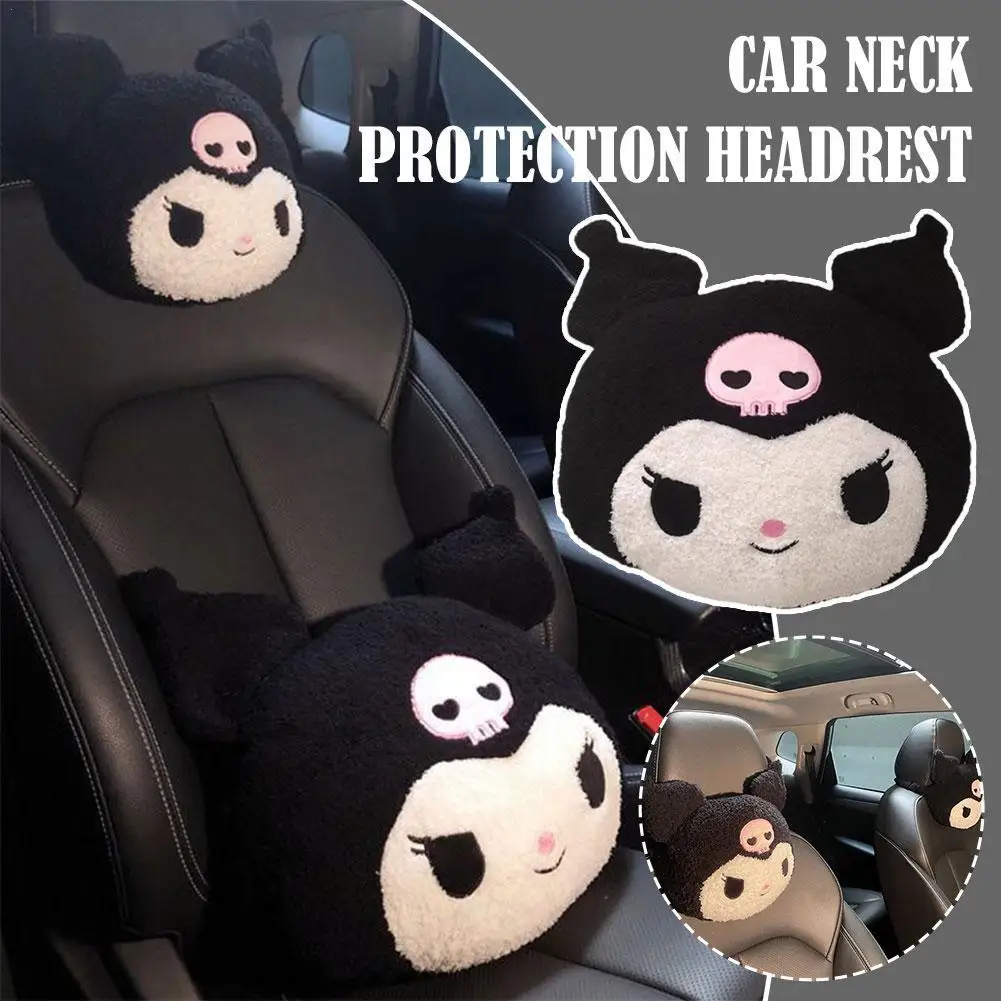 Cute Car Neck Protection Headrest Cushion Lumbar Support Neck Protection Pillow Online Celebrity Style Car Interior Accessories