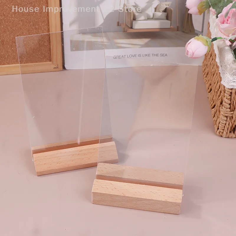 Soporte de letrero acrílico para mesa A4/A5/A6, marcos de fotos transparentes de doble cara, soporte de letrero, menú, tarjetas de exhibición de recetas, letrero