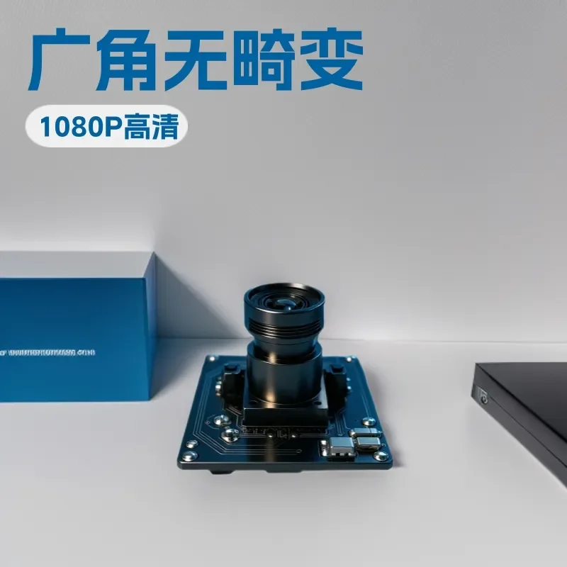 1080P USB Camera Module 38mm Lens Plug and Play Distortion Free Industrial Custom Webcam for Machine Vision Automation DIY