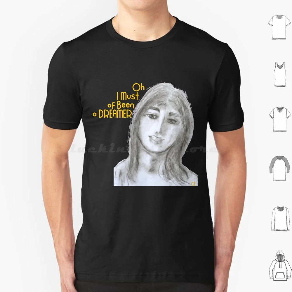 Rock N Roll 80s T Shirt Cotton Men Women DIY Print N Roll N Roll 70s 80s Dreamer Oh I Must Of Been A Dreamer N Roll Men Classic