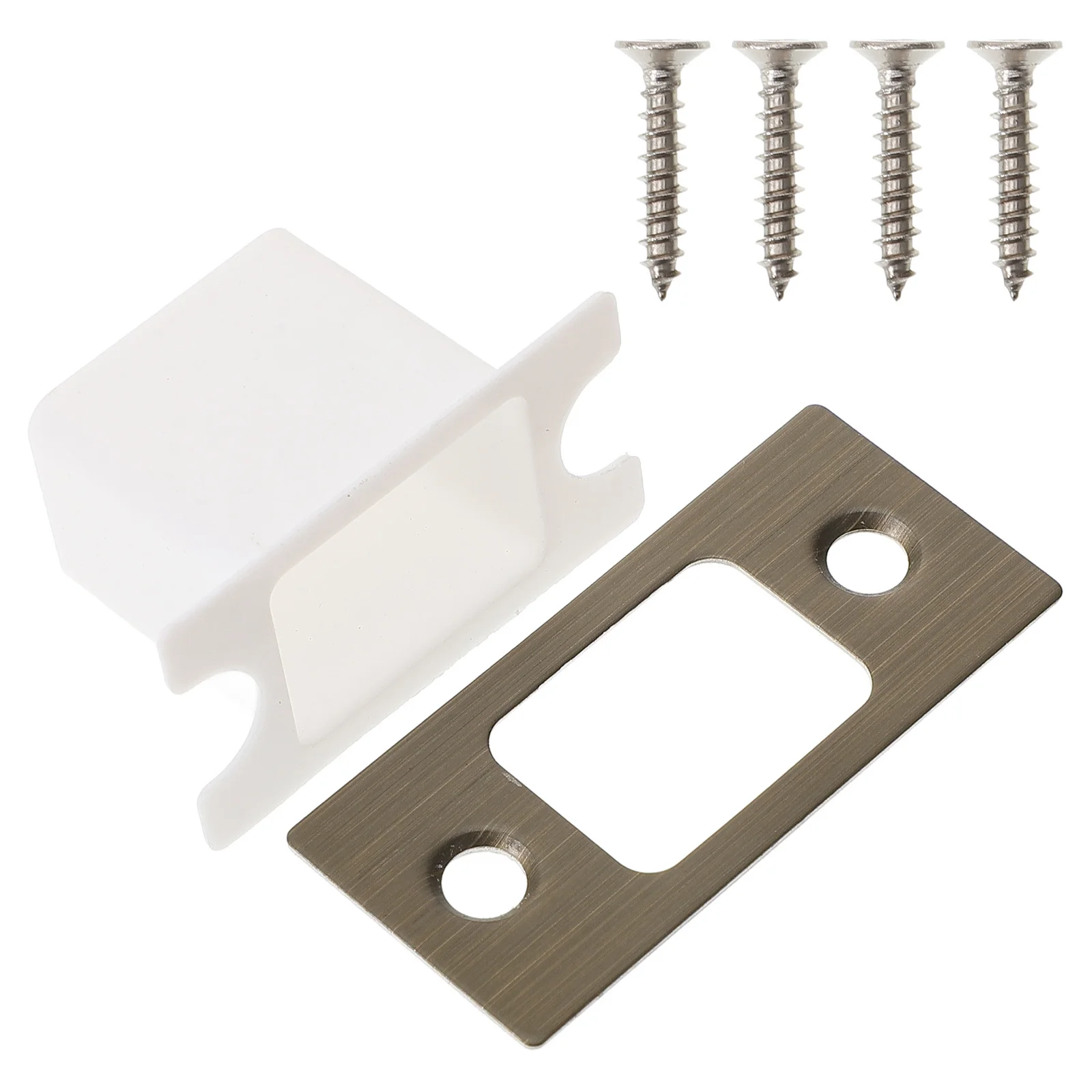 1 مجموعة الباب سترايك لوحة الفولاذ المقاوم للصدأ تعزيز للأبواب دائم مزلاج معدني لوحة ثقب غطاء حشو لوحات باب الأمن