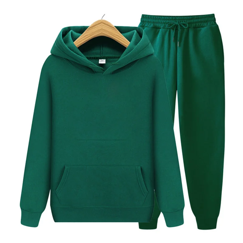 Spring Autumn men\'s and women\'s sweatshirt sets hoodie leisure sports jogging clothing wholesale brand custom Quantity discount