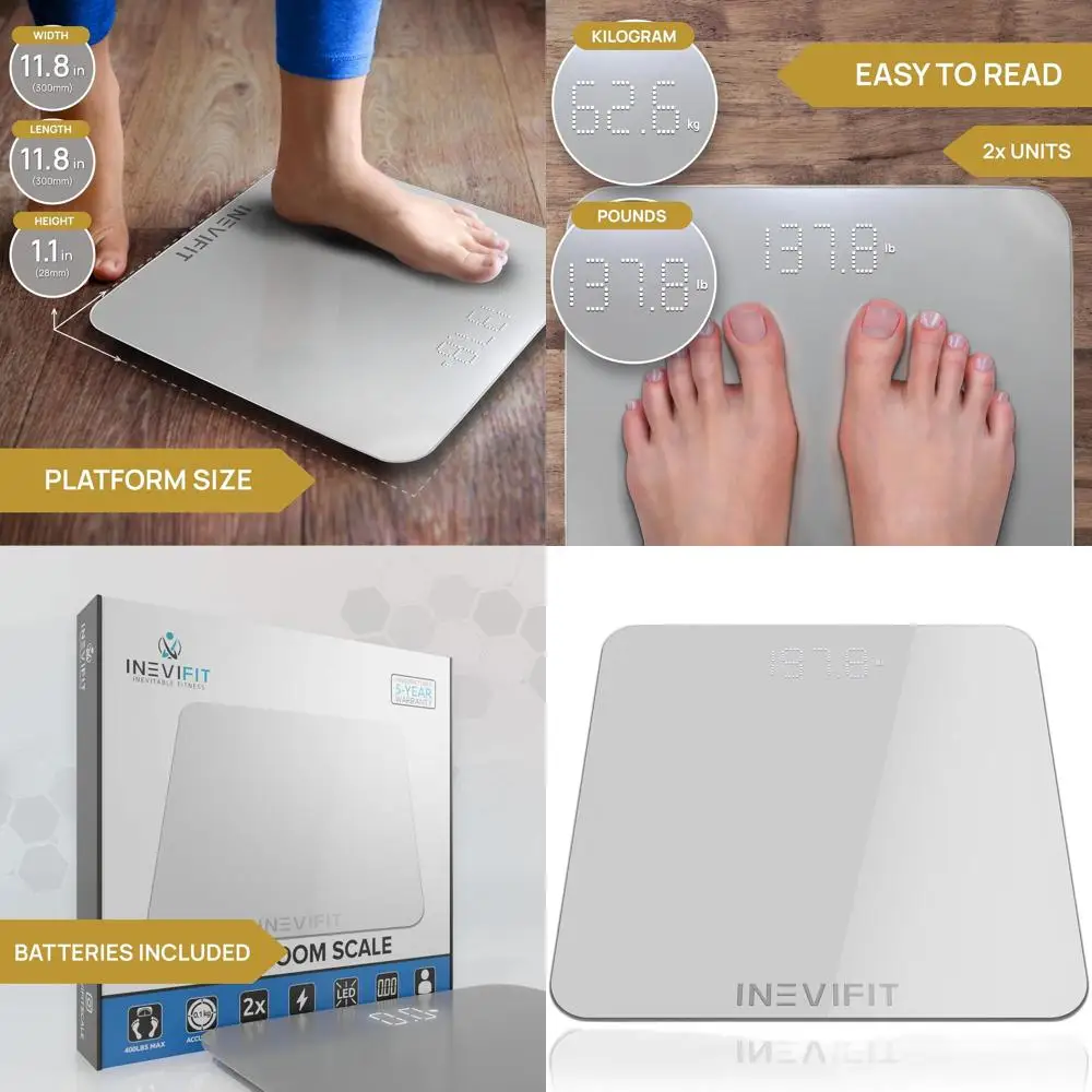 

Ультраточная цифровая весовая платформа для ванной, грузоподъемность 400 фунтов, батарейки в комплекте