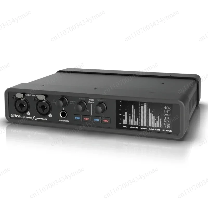 Professional USB Audio Interface Ultra Low Latency Sound Card For Studio Recording Live Streaming Mixing