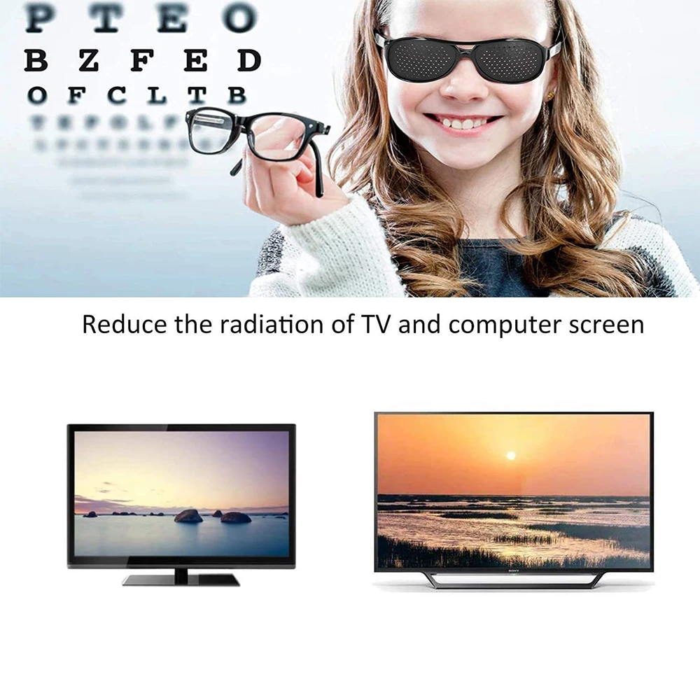 Vision Care Exercise Glasses Anti-Fatigue Device Lightweight Eyeglasses Improve Eyesight Unisex Vision Improve Glasses
