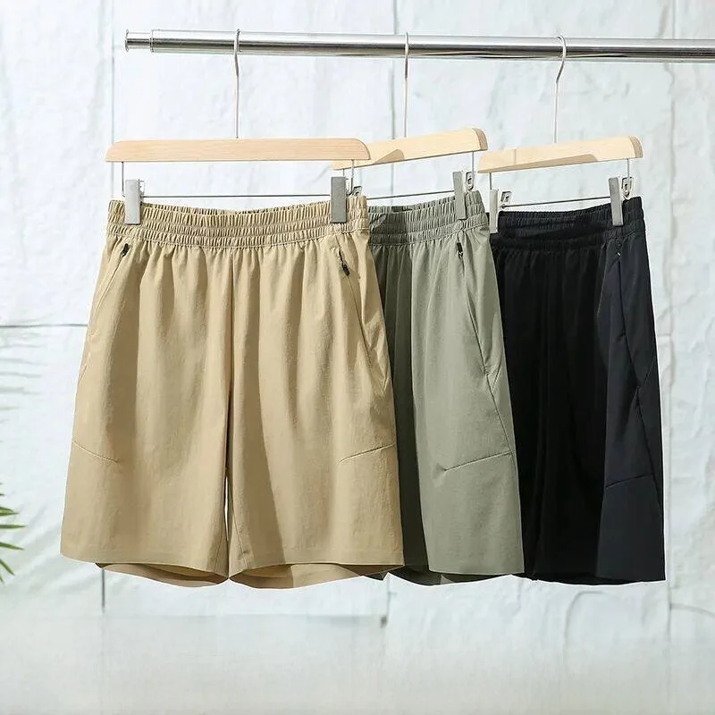 

Outdoor Men's Running Shorts Thin Quick Dry Sealed Waist Elastic Summer Sports Shorts Cool Sensation Lightweight Shorts