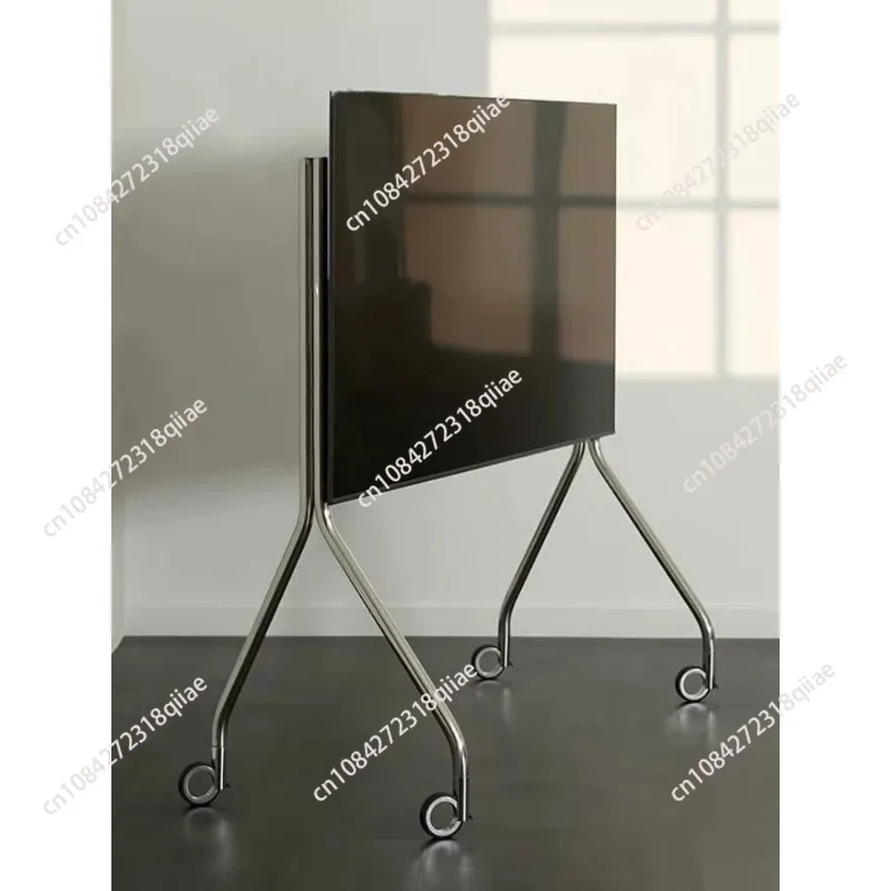 Stainless steel simple tv wall mount, 43-75 inch split-type floor stand, home entertainment system support base