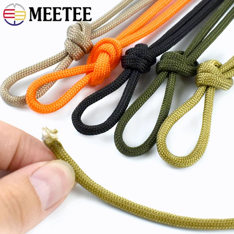 10/20/30M 4mm Outdoor Tent Rope Camping Paracord Cords for Sewing Climbing Ropes Bag Pocket Adjuster