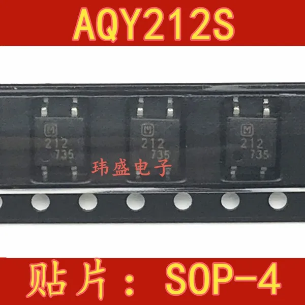 

10 pieces AQY212S SOP4 212 AQY212