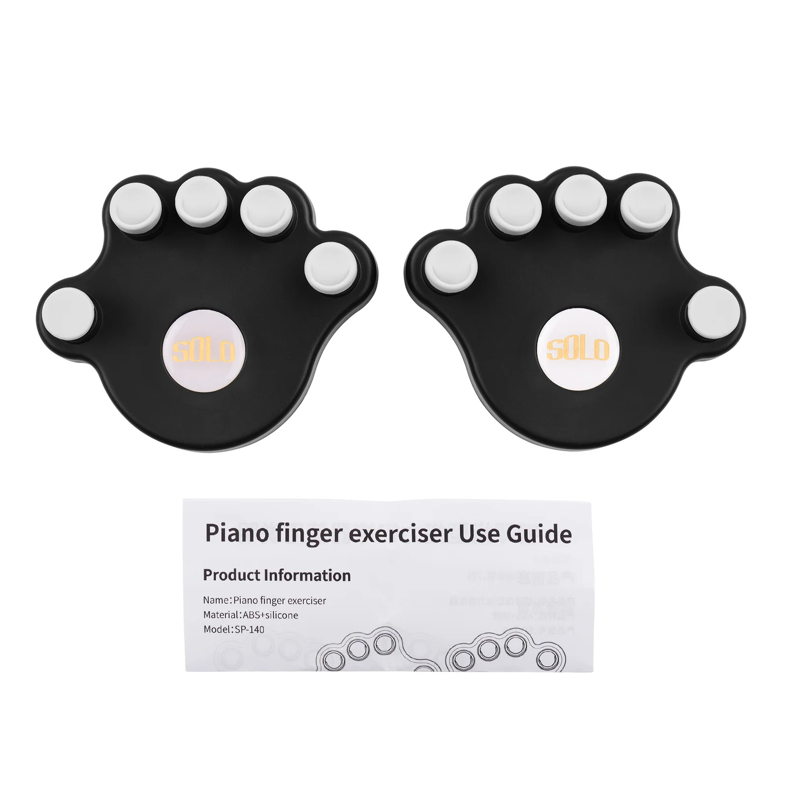 SOLO SP-140 Piano Finger Trainers Fingers Strength Training Tools for Piano Beginners, 1 Pair/Pack
