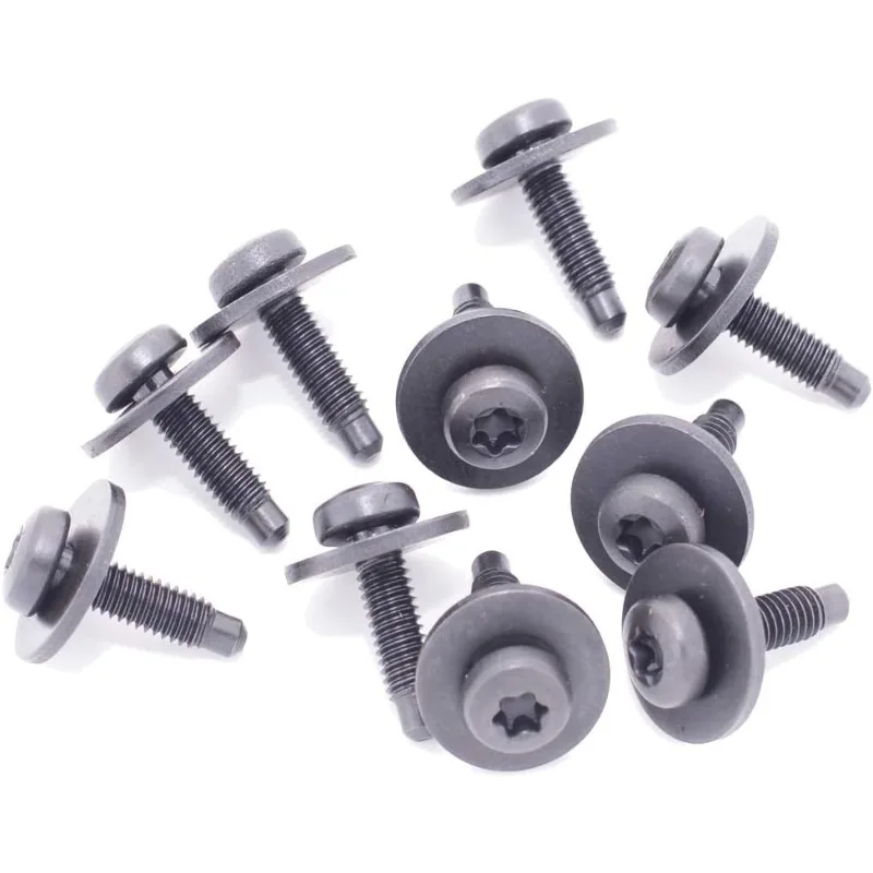 10pcs Wheel Arch Fastener ClipsEngine Headlight Bolt Screw Fender Undertray Splash Guard  for VW Audi A4 S4 Q5 Q7 A6 N90683302