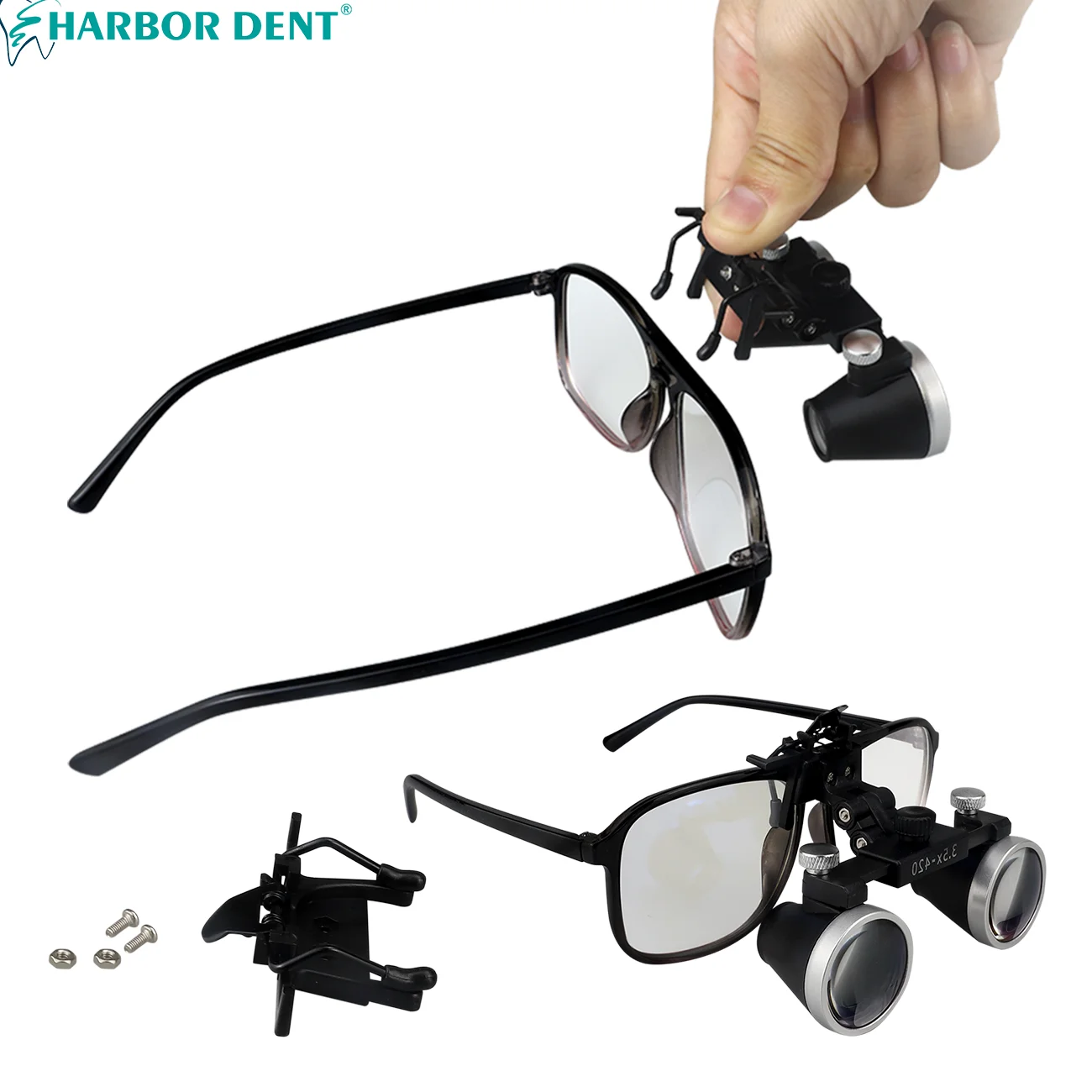 Dental Loupes 2.5X 3.5X Binoculars Magnifier with Glasses Clip For Surgery Medical Operation Dentist Magnifying Glasses