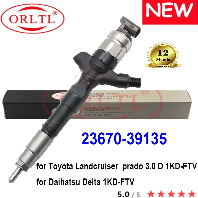 

NEW 23670-39135 095000-5740 Common Rail Diesel Injector 2367039135 23670 39135 For Toyota Landcruise Prado 3.0 D 1KD-FTV