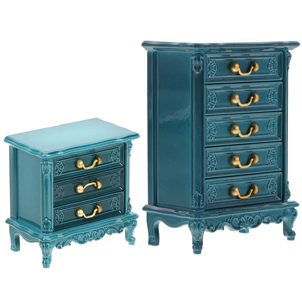 

Children Toys Dollhouse Dresser Cabinet 1 12 Scale Wooden Dollhouse Movement Cabinet Sleeping Cabinet Mini Furniture Solid Wood