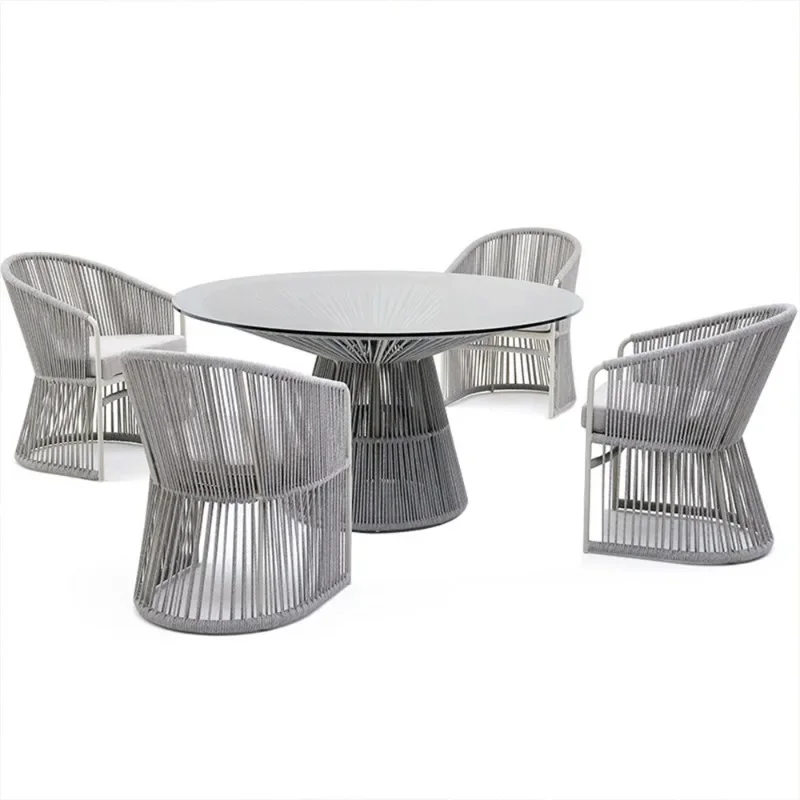 

and chair courtyard leisure rattan chair terrace tea table combination outdoor garden balcony small table and chair coffee table