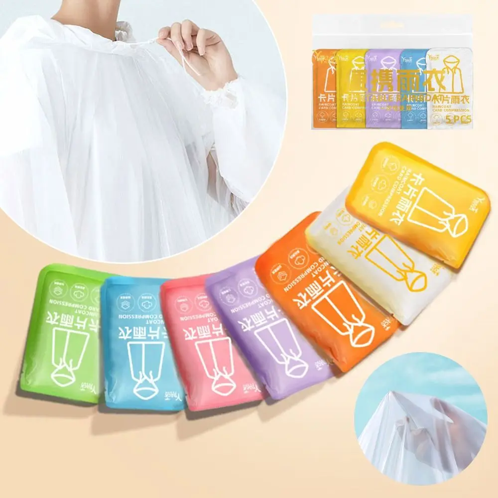 

1pc Transparent Disposable Raincoat Emergency Unisex Hooded Rain Coat Thickened Waterproof Disposable Camping Rain Cover