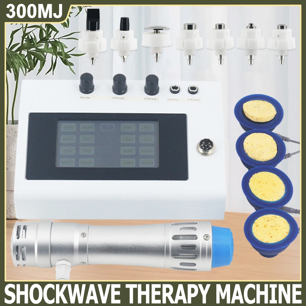 Shockwave Therapy Machine For ED Treatment Relieve Muscle Pain Massage Relaxation 300MJ Professional EMS Shock Wave Massager New