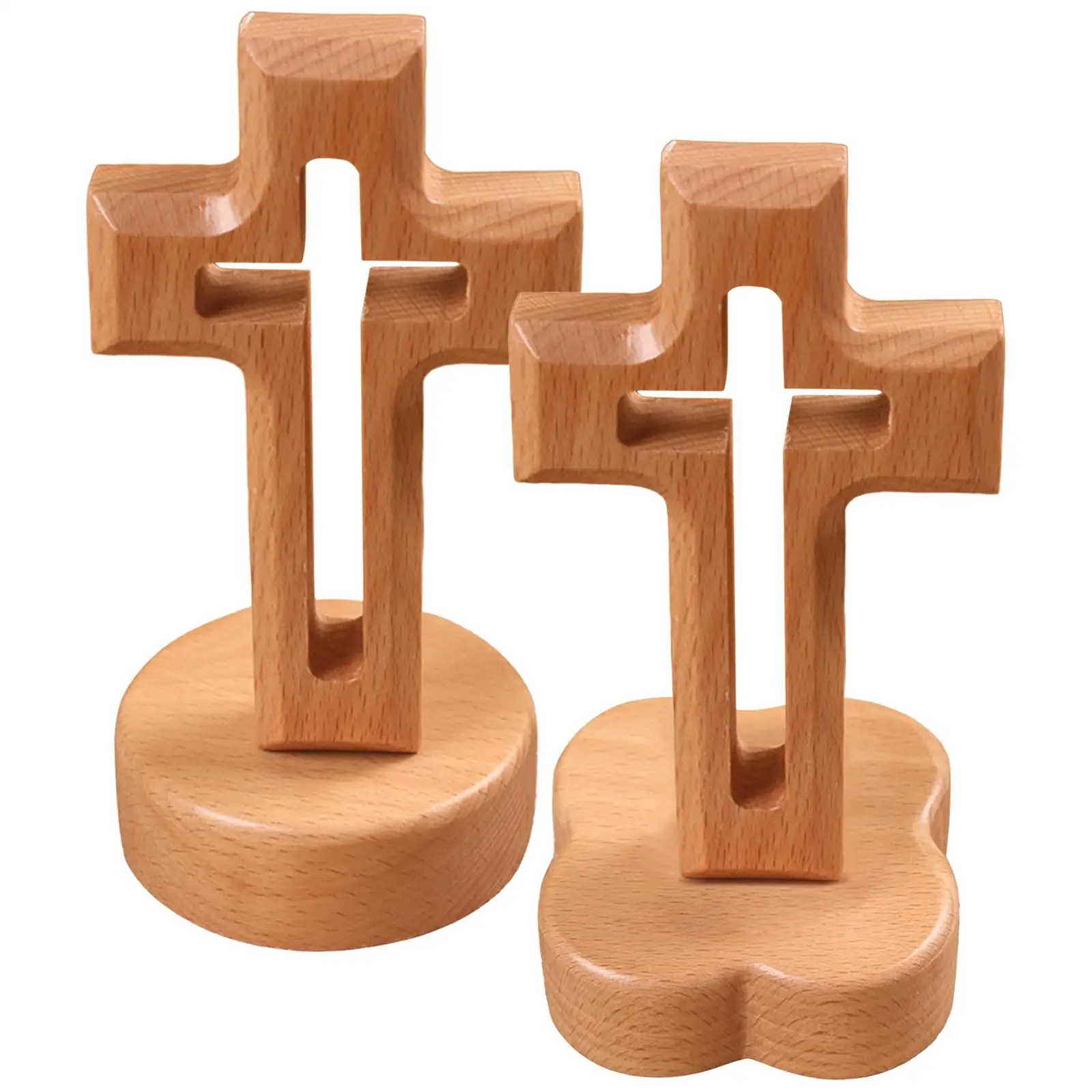 Cross Ornament Religious Gifts Collectible Figurines for Living Room Bedroom