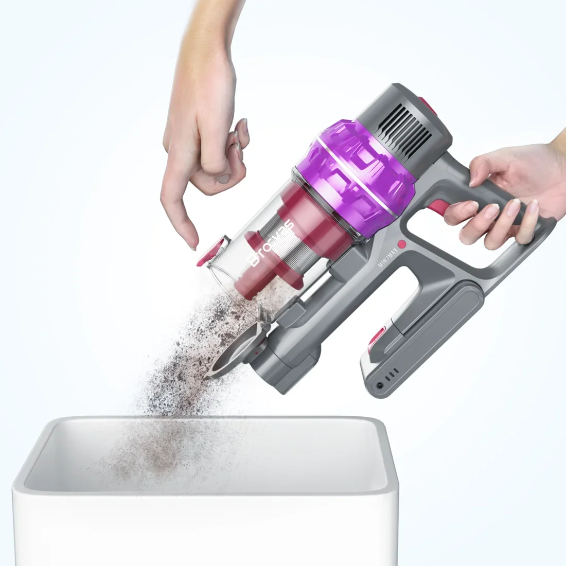 BOCO G10 Purple 10000Pa Home use Cleaner 140W Clean Dust Telescopic Tube Stick Cyclone Vacuum Cleaner Cordless vacuum cleaner