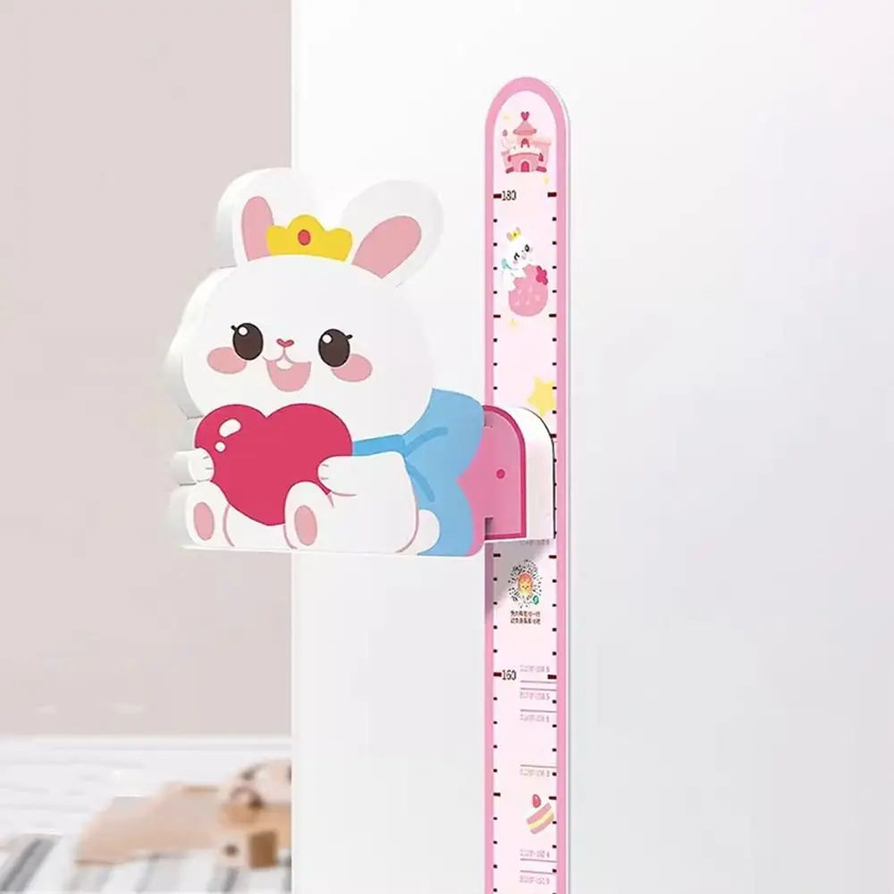 3D Children's Magnetic Sticker Cartoon 65-180cm Baby Height Wall Stickers with Removable Ruler Magnetic Adsorpt