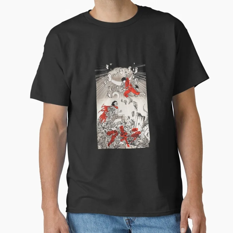 

Tetsuo Neo Tokyo Explosion Akira 1022 Cyberpunk Anime T shirt Large size Tops Manga Graphic Print Y2k Clothes Cartoon Tee
