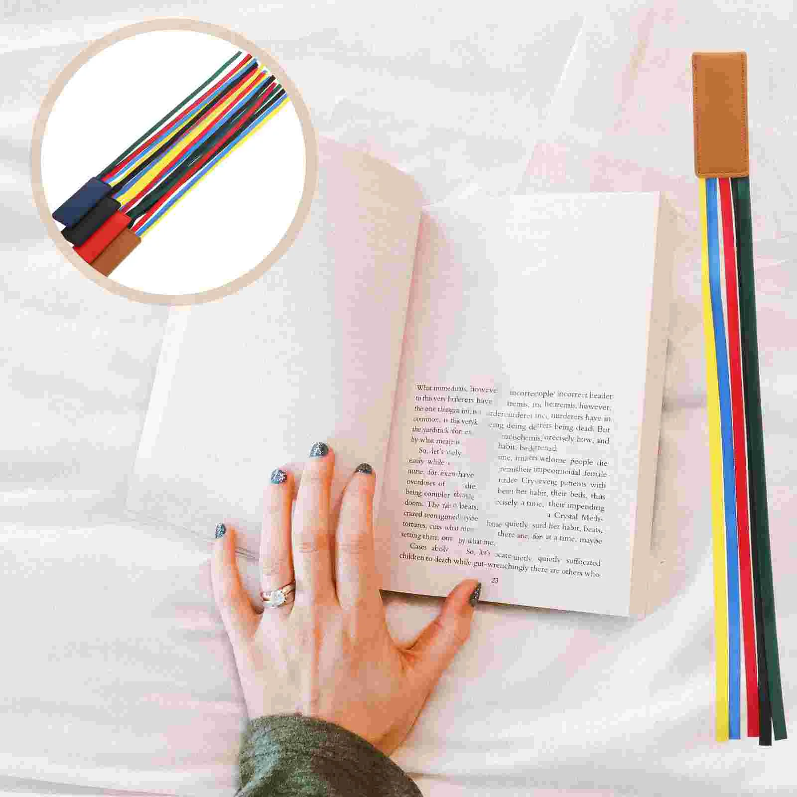 

4 Pcs Ribbon Bookmark Page for Books Bookmarks Men Printable Ribbons Markers Student Decorate