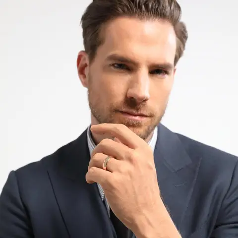 10 best sales पुरुषों के लिए गुलाबी सोने की अंगूठी - №4