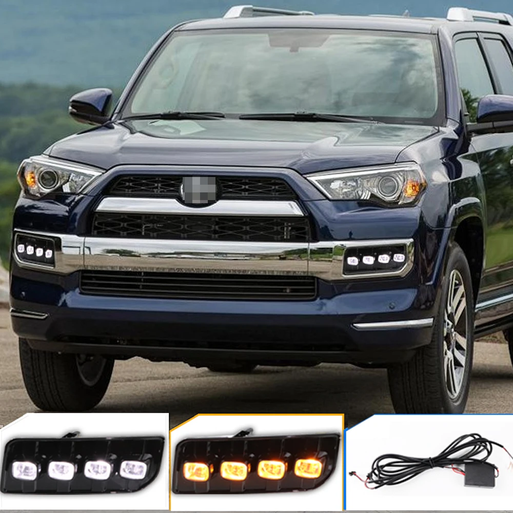 

2 шт. светодиодные дневные ходовые огни (ДХО) для Toyota 4Runner LTD 2013-2018 2019 2020 2021 2022, противотуманные фары
