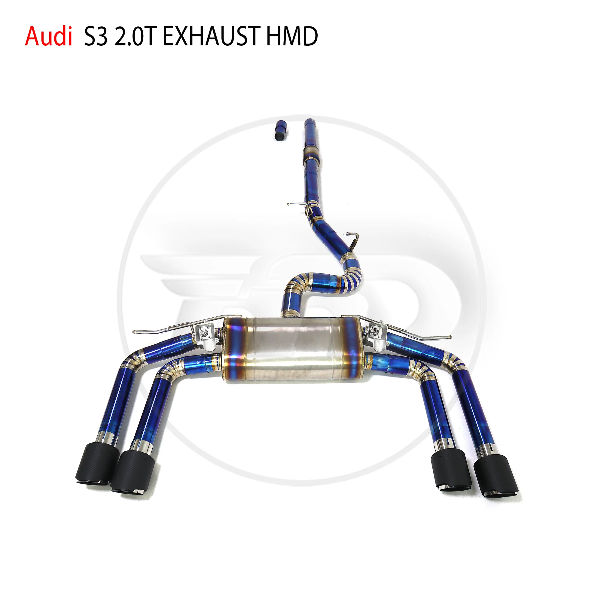 

HMD Titanium Alloy Exhaust System Performance Catback is Suitable For Audi S3 Auto Modify Electronic Valve High Flow Downpipe