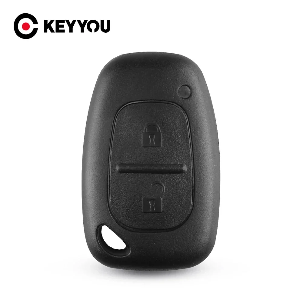 KEYYOU 2 Button Remote Car Key Shell Case For Renault Traffic Master Vivaro Nissan fit VAC102/NE73 Blade