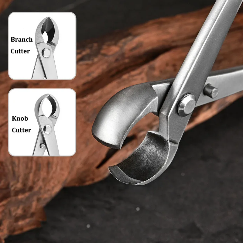 1 قطعة 210 مللي متر الفولاذ المقاوم للصدأ بونساي أداة مقبض/سلك القاطع جذع الفاصل الكرة تلميح المقصات 3Cr13 الصلب HRC56 المضادة للانزلاق قبضة #4