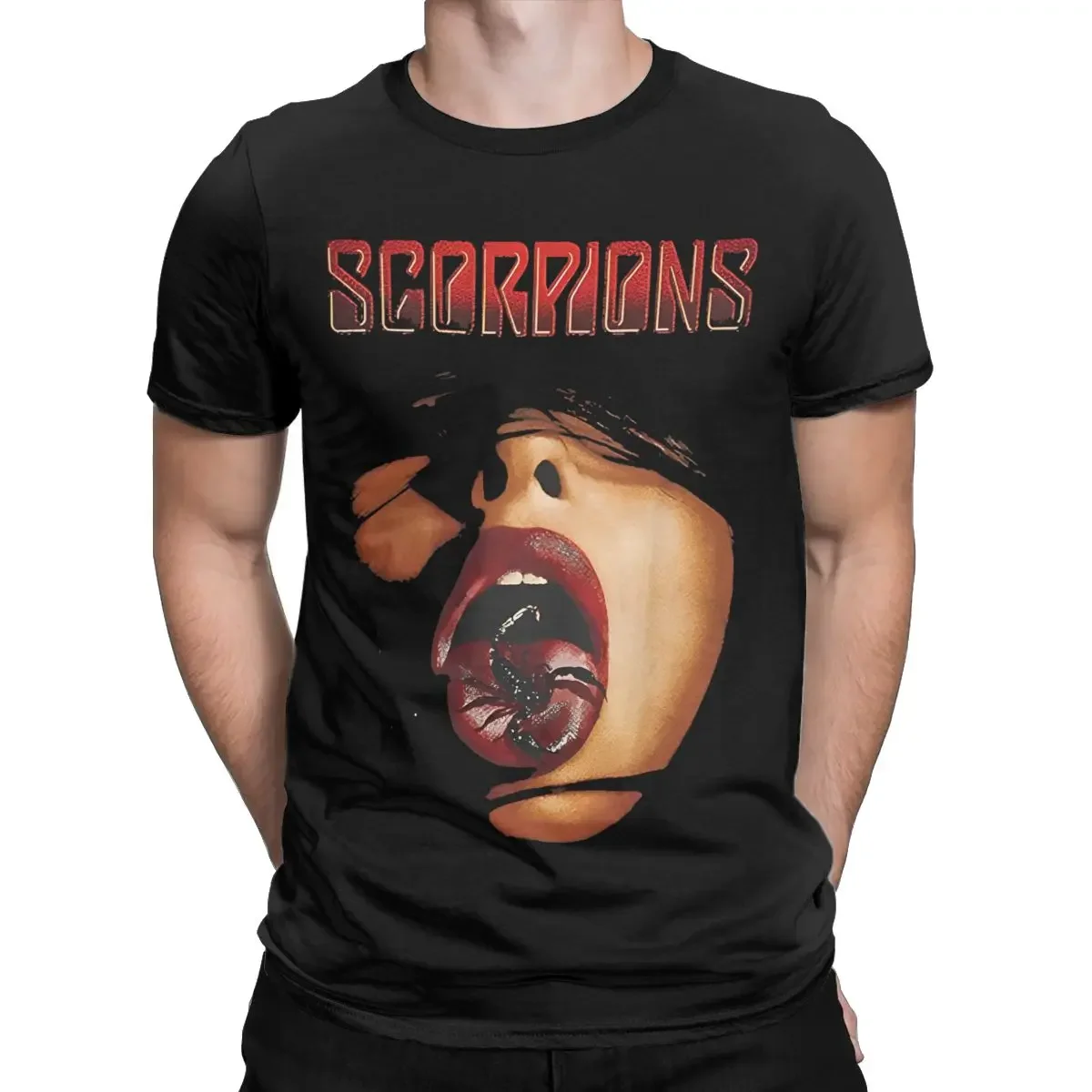 Men Women Rock Band Scorpions T-Shirt Merch Fashion Cotton T Shirt Tee Clothing Adult