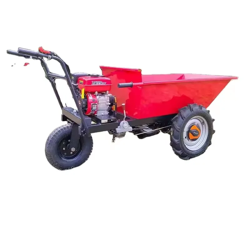 Electric Hand Push Cart Multipurpose Electric Goods Transport Trolley 3 Wheel Cargo Tricycle Electric Vehicle Platform