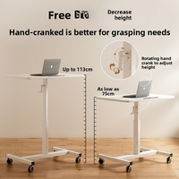 Mobile computer lifting table small table home bedroom office writing desk speech table