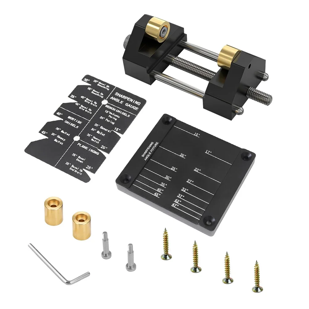 Sharpening System Honing Guide Sharpening Holder Angle Fixture Gauge for Woodworking Chisel Sharpening Holder Guide