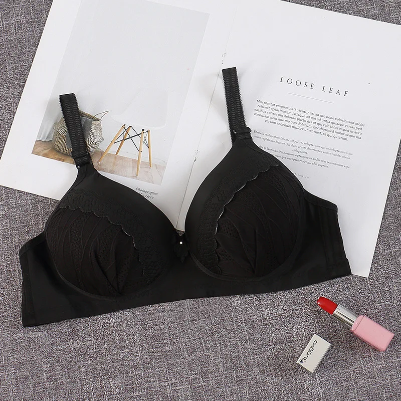 Women Ladies Female Brassiere Comfortable Middle-aged and Elderly Mom Underwear Gathering Anti-sagging Ladies Women Female Bra